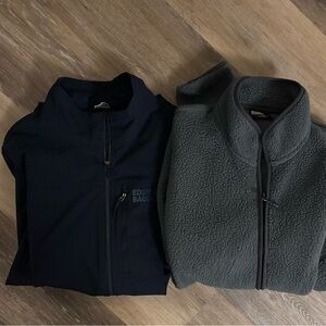 Eddie Bauer Dark Blue and Charcoal Jackets